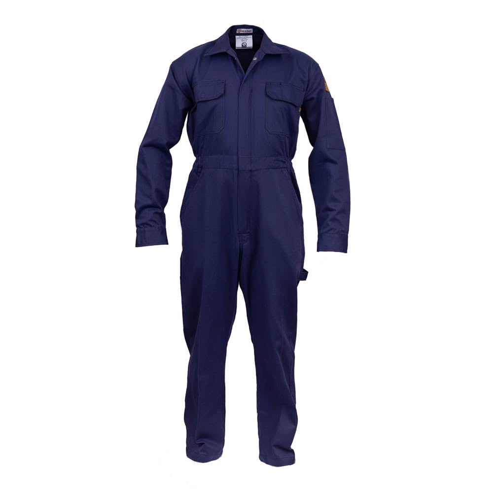Just In Trend Classic Safety Work Coverall - Long Sleeve - 100% Cotton - 7 oz