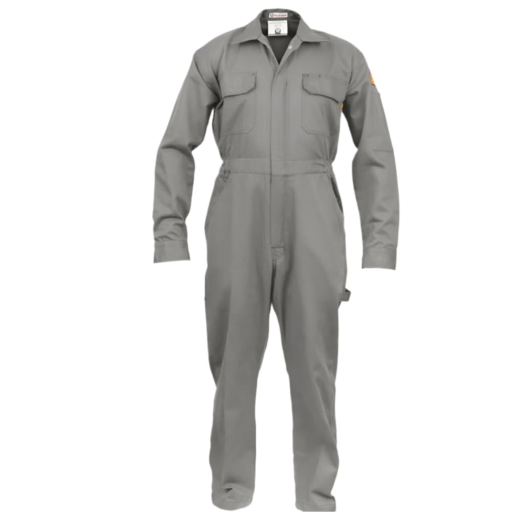 Just In Trend Classic Safety Work Coverall - Long Sleeve - 100% Cotton - 7 oz