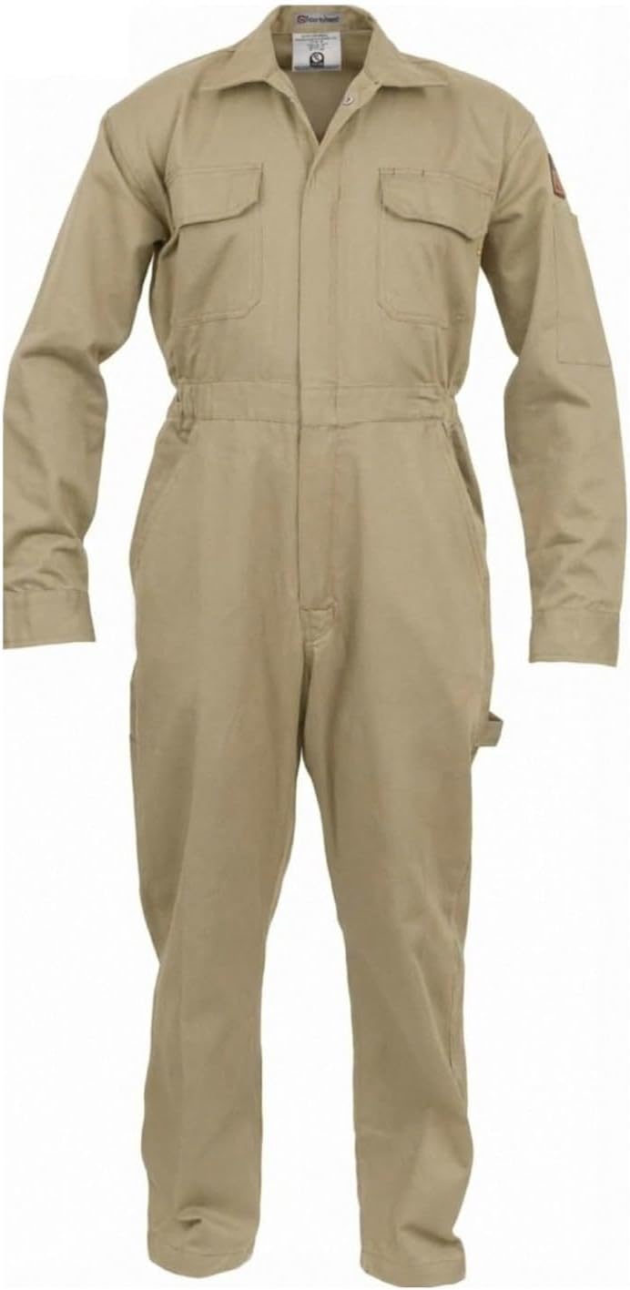 Just In Trend Classic Safety Work Coverall - Long Sleeve - 100% Cotton - 7 oz