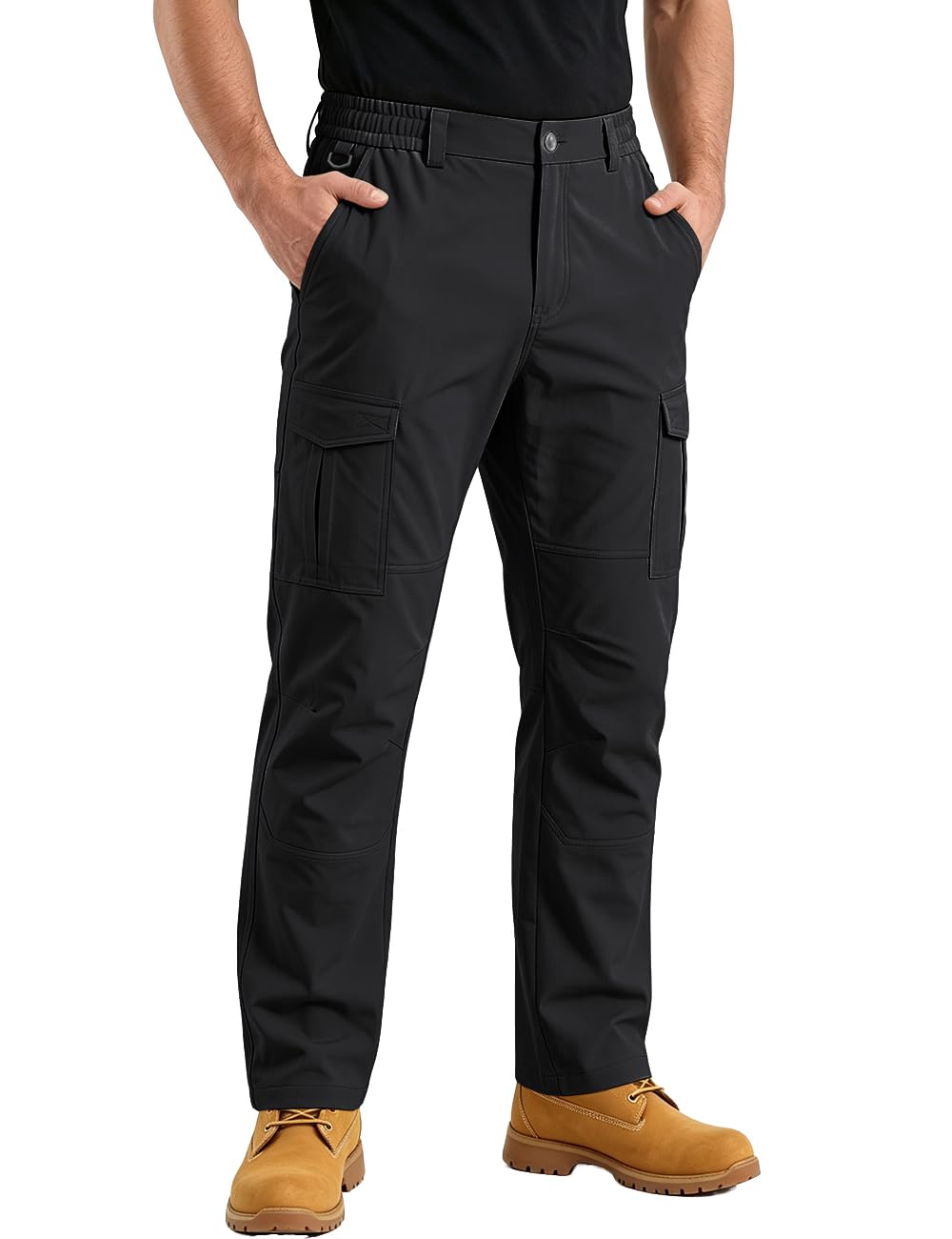 Mens Cargo Work Pants Tactical Outdoor Water Hiking Pants with Pockets Working Carpenter Waterproof Durable Ripstop