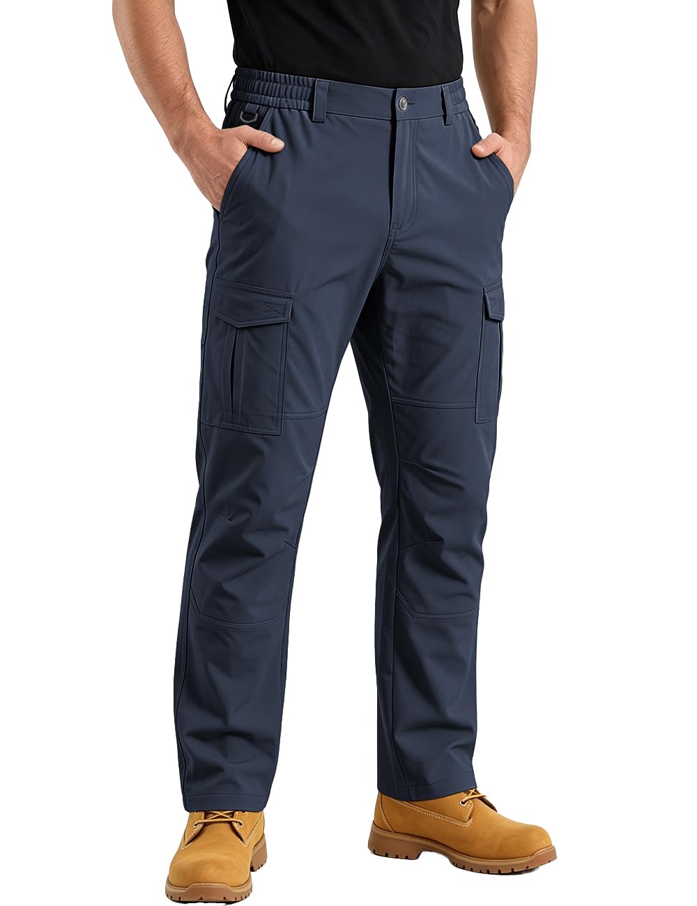 Mens Cargo Work Pants Tactical Outdoor Water Hiking Pants with Pockets Working Carpenter Waterproof Durable Ripstop