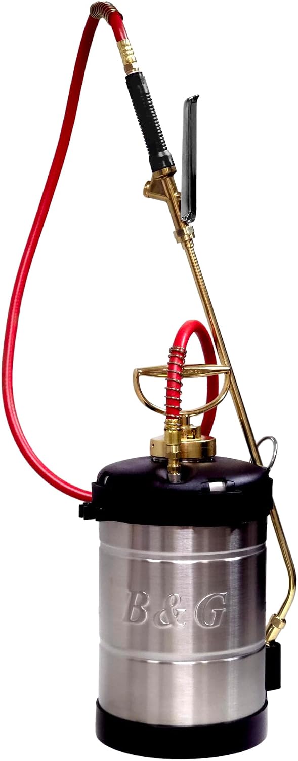 B&G Primeline 1 Gallon Stainless Steel Sprayer (N104-S-18) with XR Valve