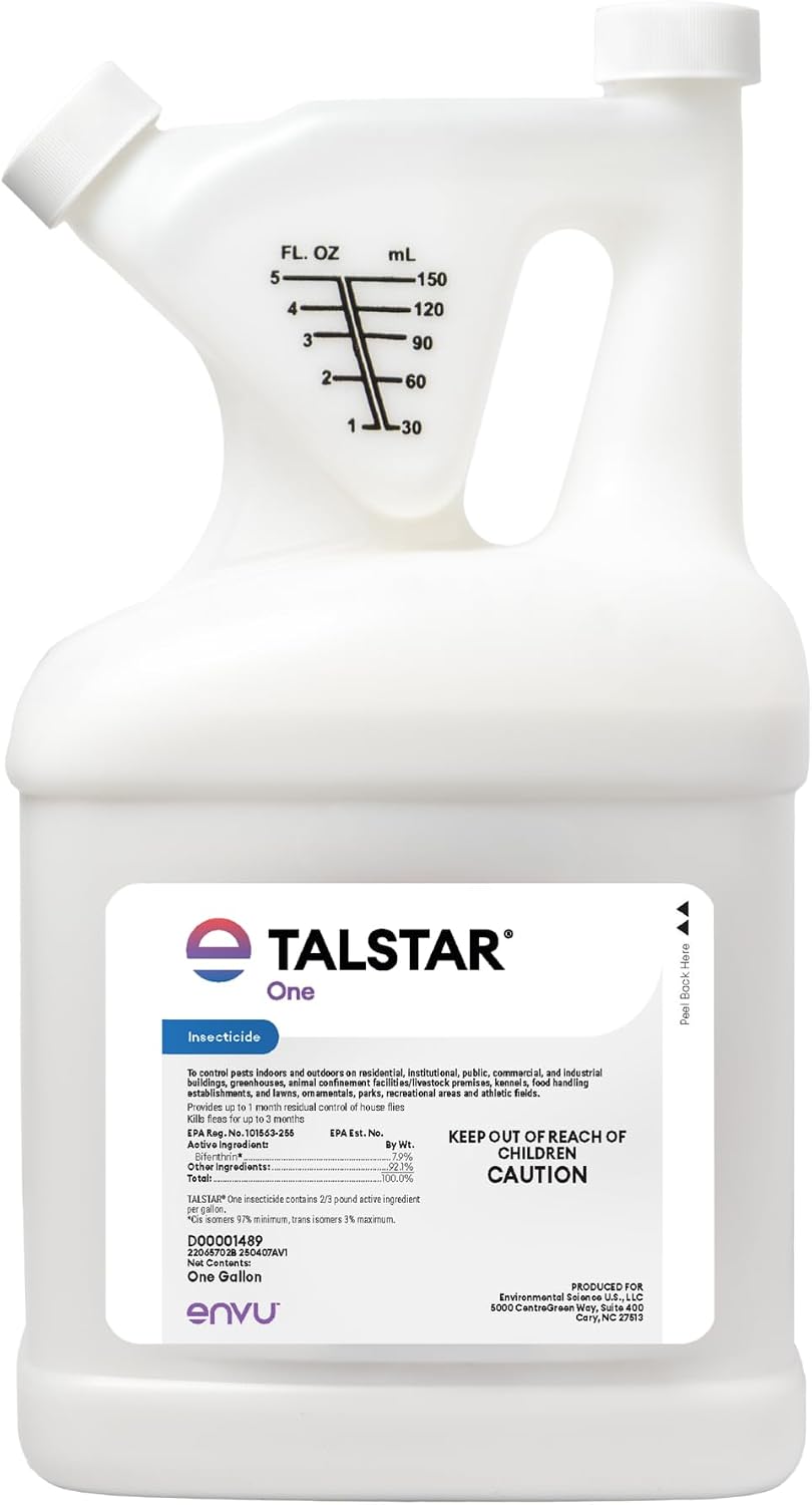 Talstar One Insecticide 1 Gallon | Powerful Bifenthrin Bug Spray Concentrate | Spider Control, Ants, Mosquitoes, Fleas and Perimeter Use | Control for Over 75 pests