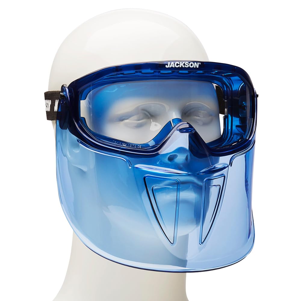 Jackson Safety GPL500 Clear Safety Goggles with Face Shield - ANSI Z87.1