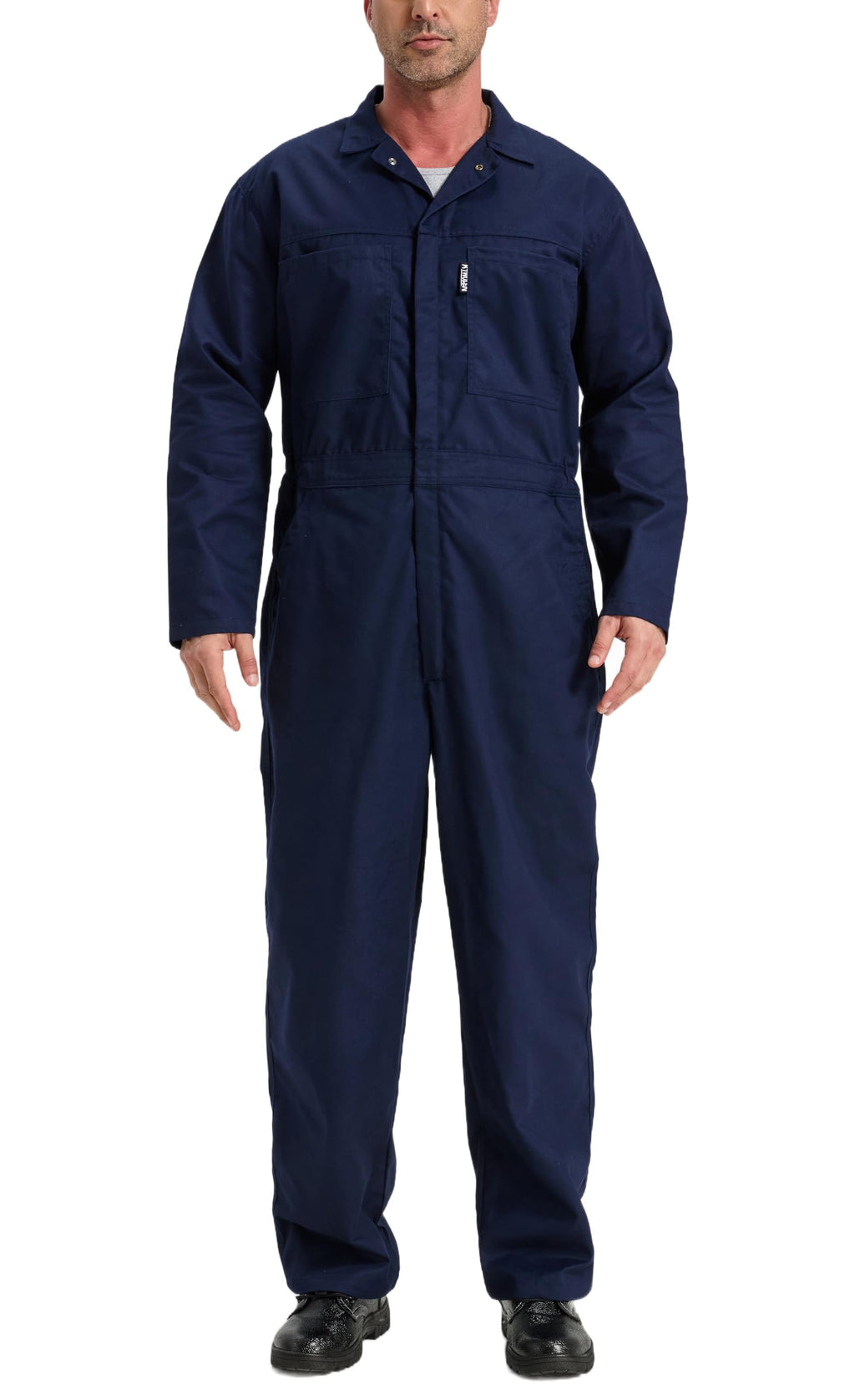 Men's Work Coveralls Garages Jumpsuit Mechanic Coverall Utility Work Crawl Suit