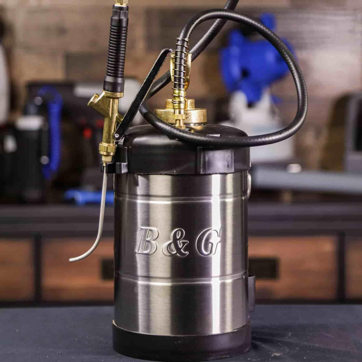 B&G VersaFoamer HH Handheld Foamer, 1-Gallon Stainless Steel Tank