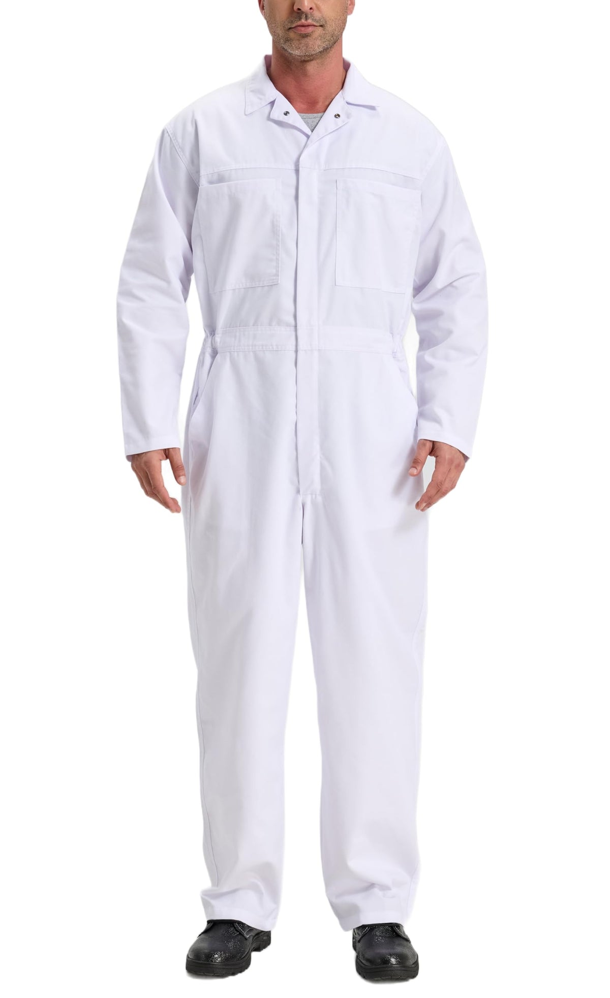 Men's Work Coveralls Garages Jumpsuit Mechanic Coverall Utility Work Crawl Suit