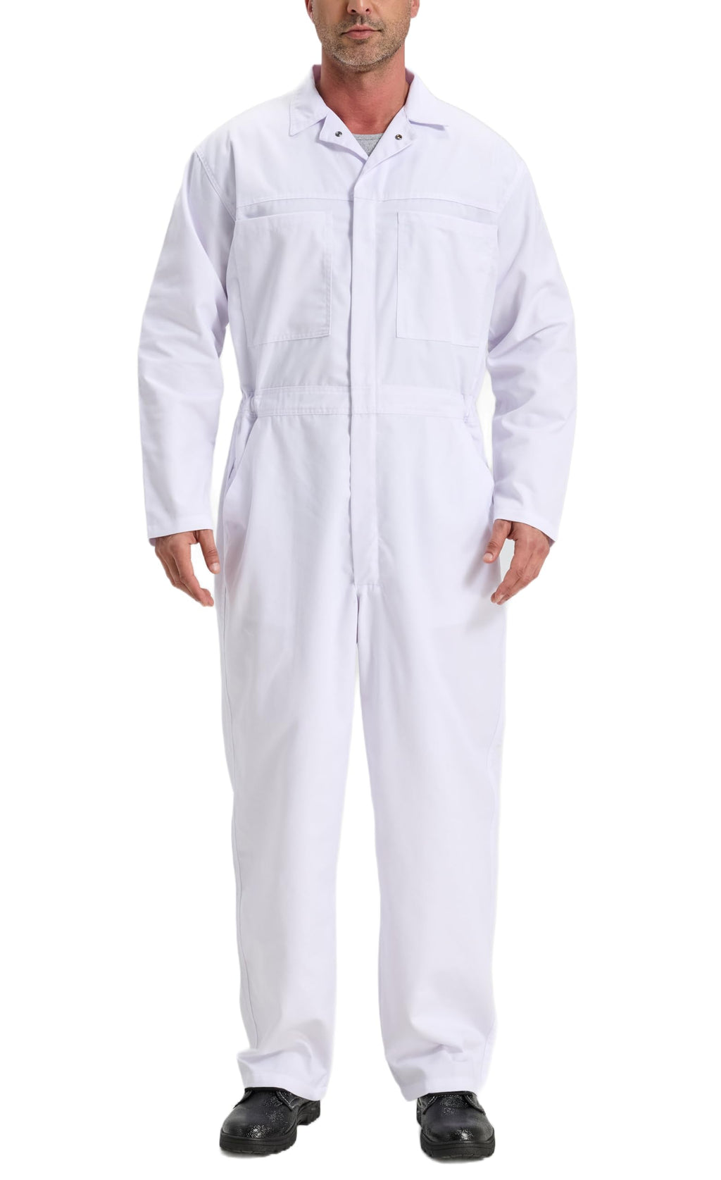 Men's Work Coveralls Garages Jumpsuit Mechanic Coverall Utility Work Crawl Suit