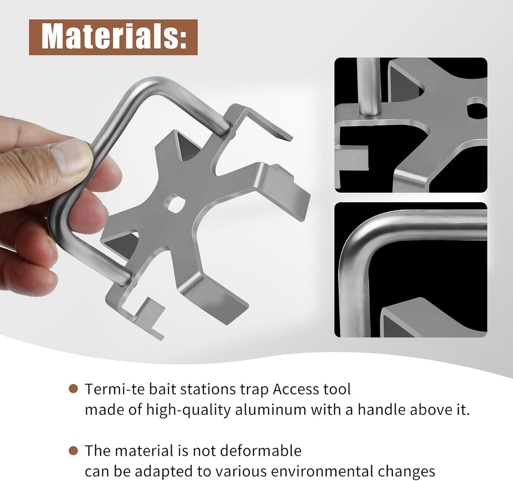 1 Pack Aluminum Access Tool for Termi-te Bait Stations Trap Lid