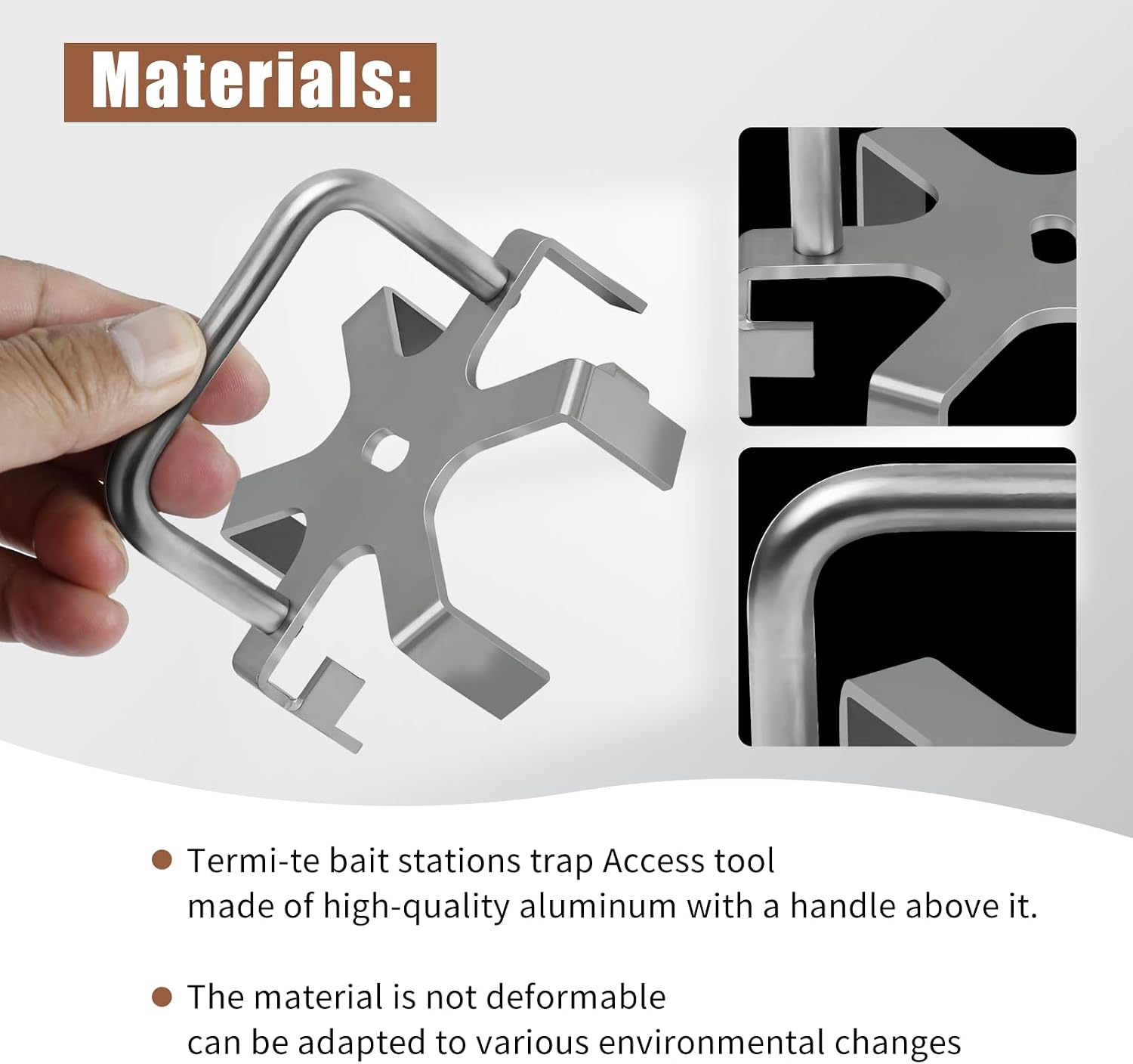 1 Pack Aluminum Access Tool for Termi-te Bait Stations Trap Lid