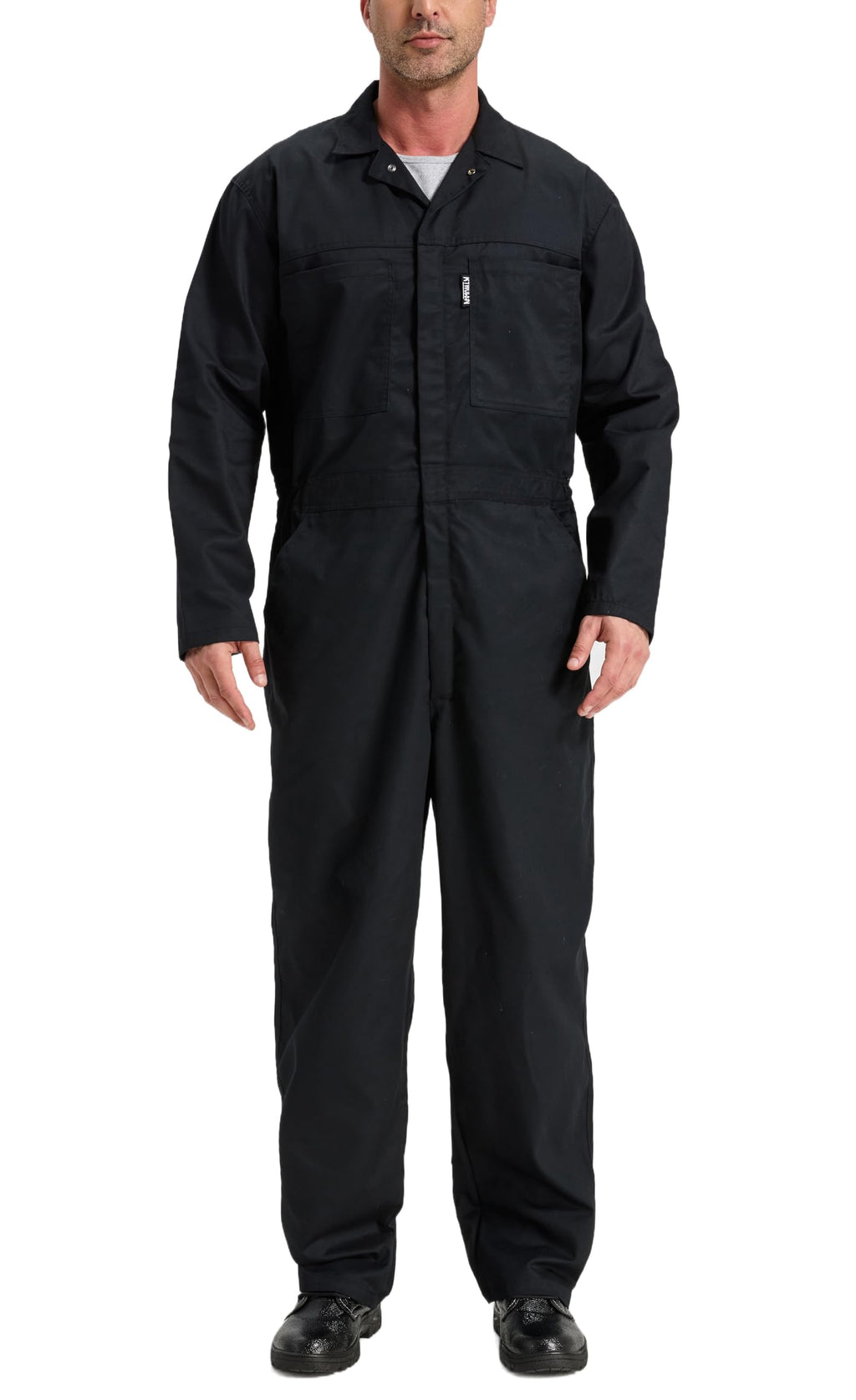 Men's Work Coveralls Garages Jumpsuit Mechanic Coverall Utility Work Crawl Suit