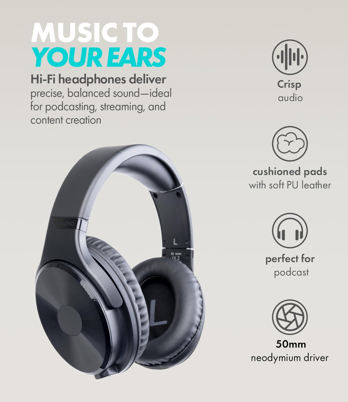 Movo PodPro Portable Podcast Equipment Bundle for iPhone/Android Phones