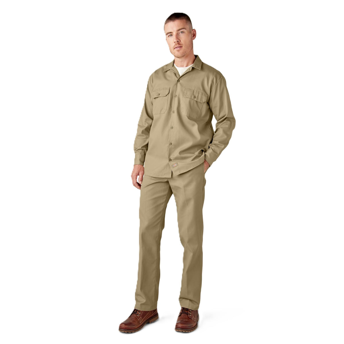 Dickies Men's Long Sleeve Work Shirt