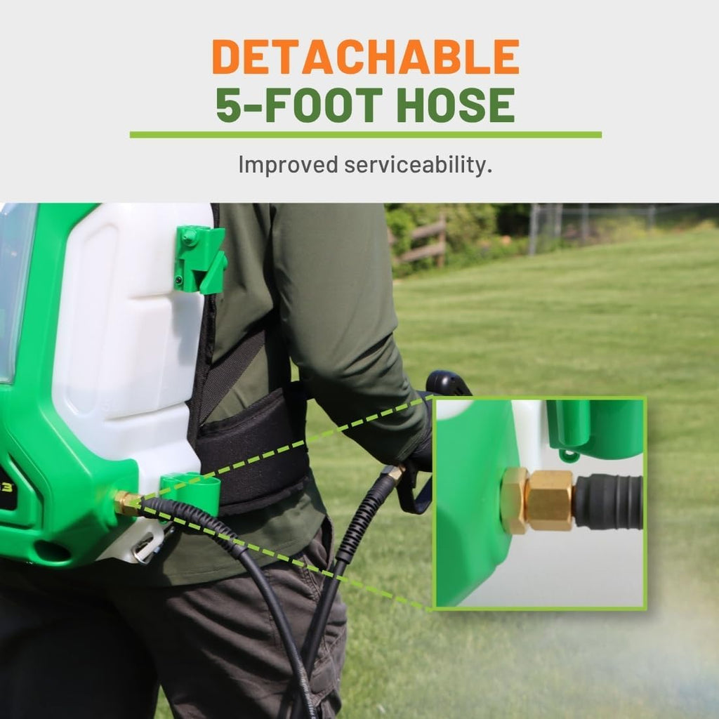 FlowZone Cyclone 3 Battery Backpack Sprayer, 4-Gal., 5-Pressure, Tool Only
