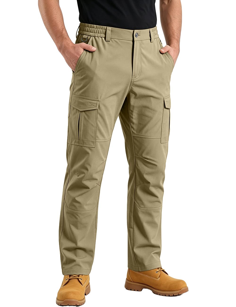 Mens Cargo Work Pants Tactical Outdoor Water Hiking Pants with Pockets Working Carpenter Waterproof Durable Ripstop