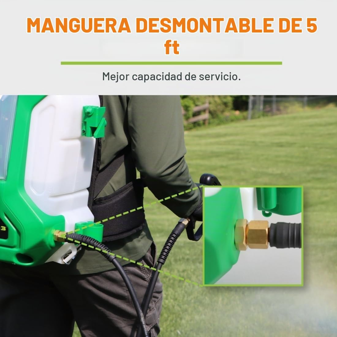 FlowZone Typhoon 3 - Pulverizador eléctrico de mochila a batería de presión variable de 5 posiciones que funciona con baterías FlowZone, DeWalt, Milwaukee, Makita y Bosch (batería no incluida)