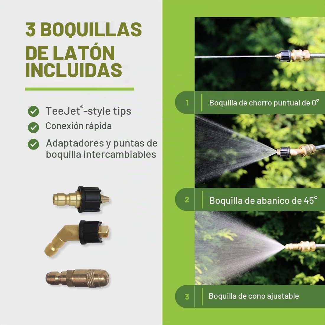 FlowZone Typhoon 3 - Pulverizador eléctrico de mochila a batería de presión variable de 5 posiciones que funciona con baterías FlowZone, DeWalt, Milwaukee, Makita y Bosch (batería no incluida)