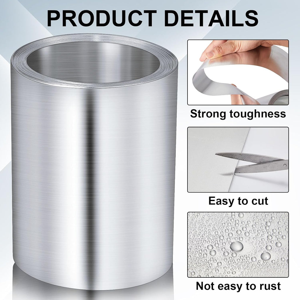 50 ft Aluminum Flashing Roll Roof Flashing, 6'' X 50' X 0.0078'', 1 Roll