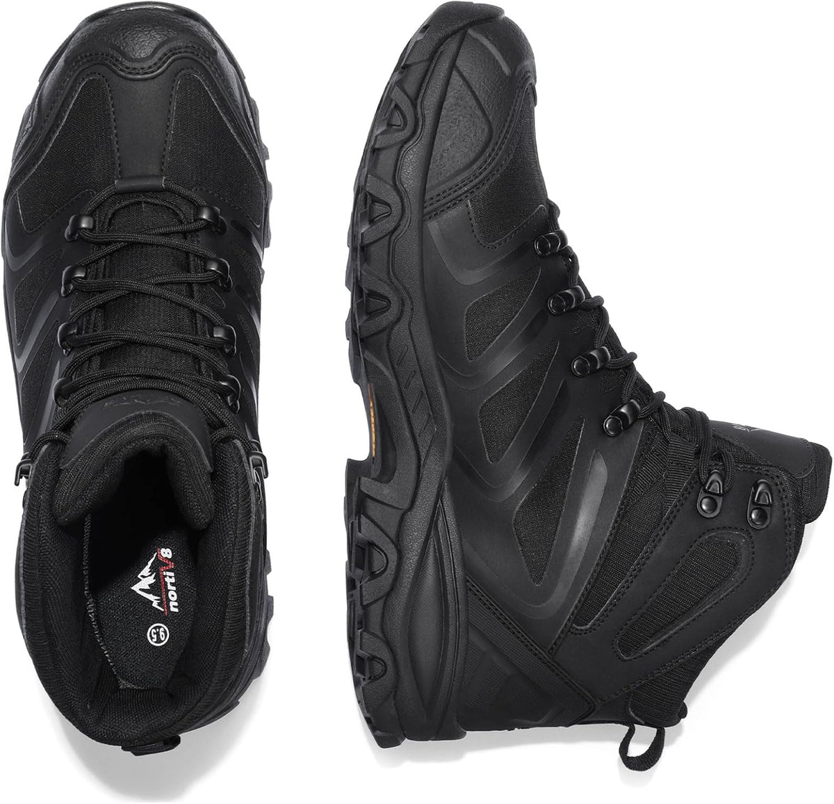 NORTIV 8 Men's Ankle High Waterproof Hiking Boots