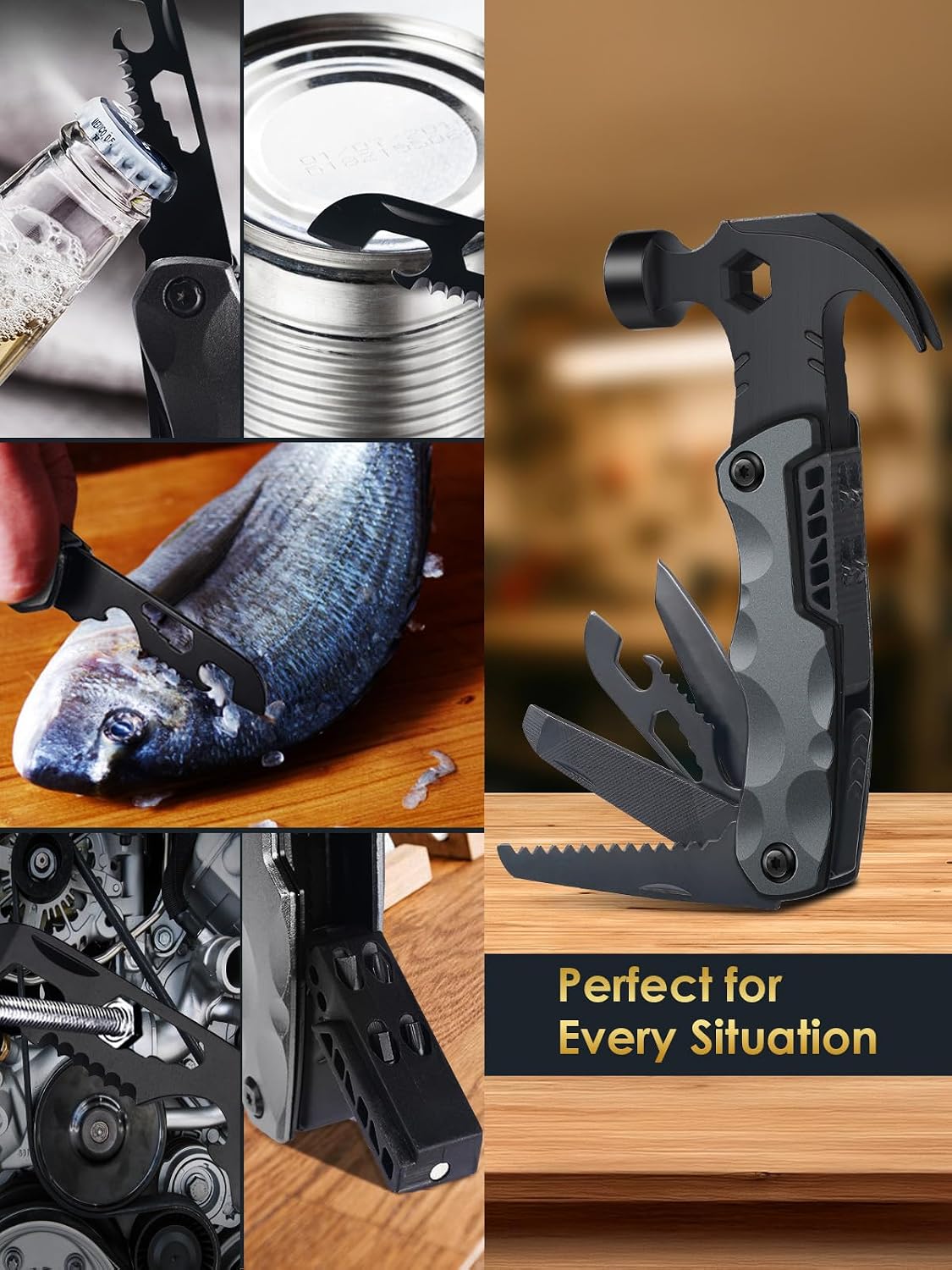 Stocking Stuffers for Men Gifts,Multi Tool Hammer Multitool for Camping
