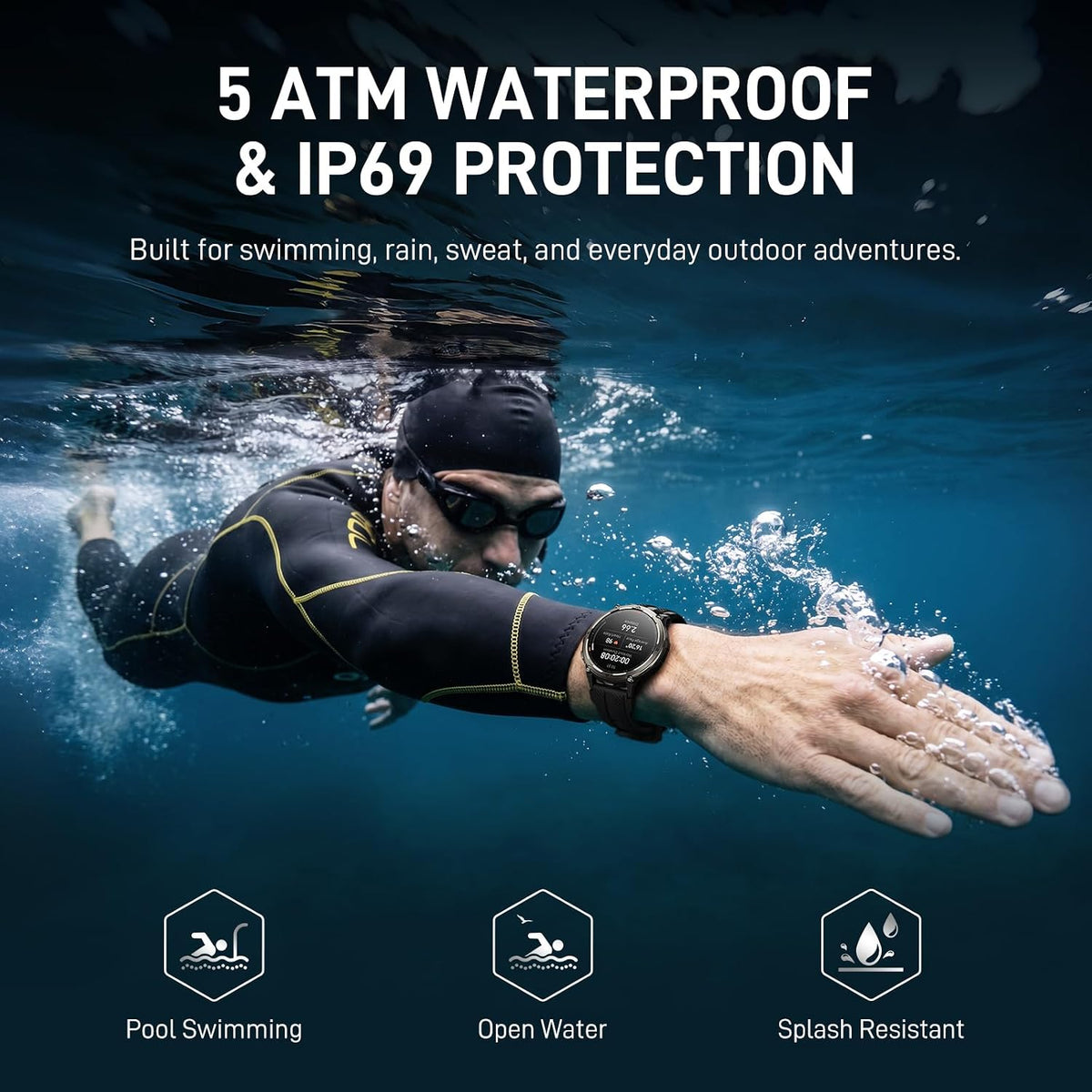 KOSPET ORB 2 Smart Watch Rugged, Dual-Band GPS, 5 ATM & IP69 Waterproof