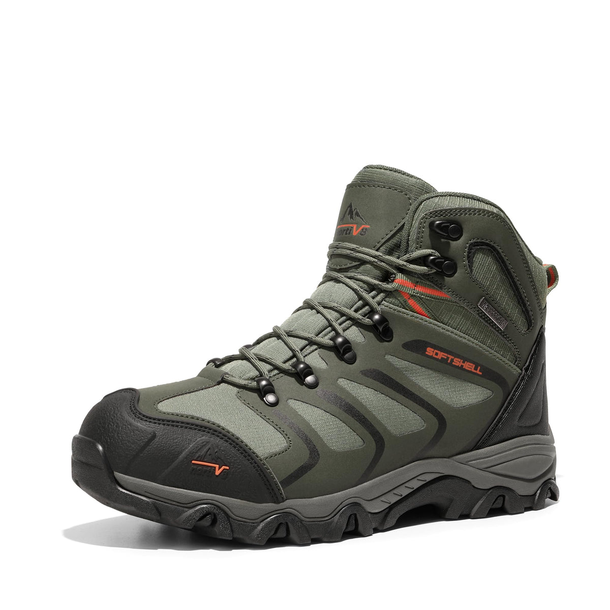 NORTIV 8 Men's Ankle High Waterproof Hiking Boots