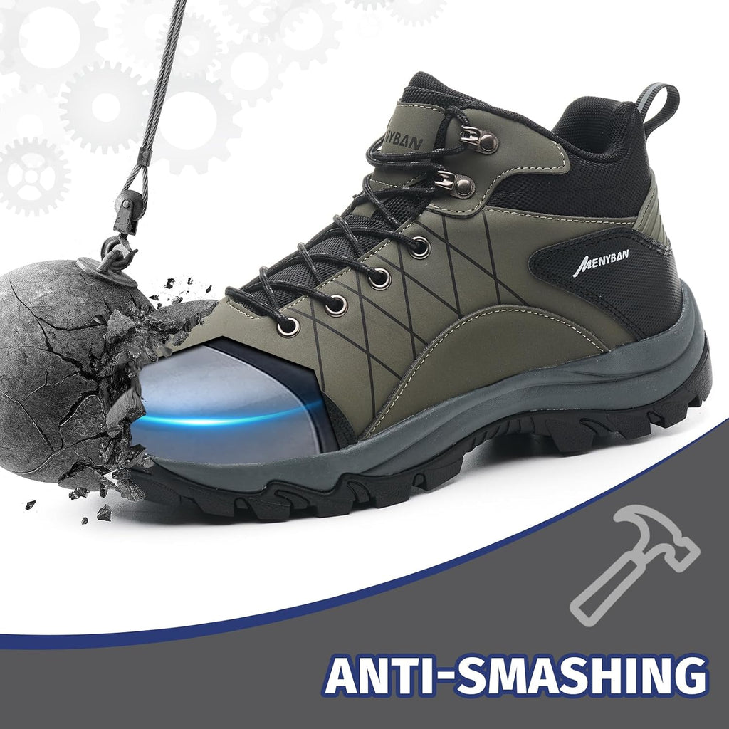 Men's Waterproof Steel Toe Work Boots