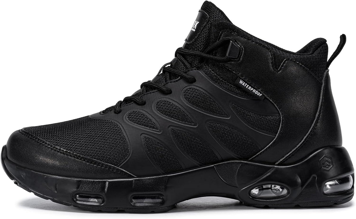 LARNMERN Men Non Slip Ankle Boots Work Chef Restaurant Shoes Mesh