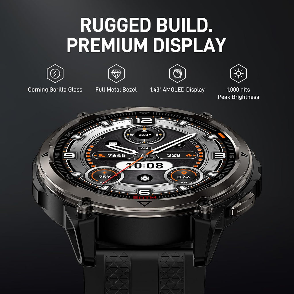 KOSPET ORB 2 Smart Watch Rugged, Dual-Band GPS, 5 ATM & IP69 Waterproof