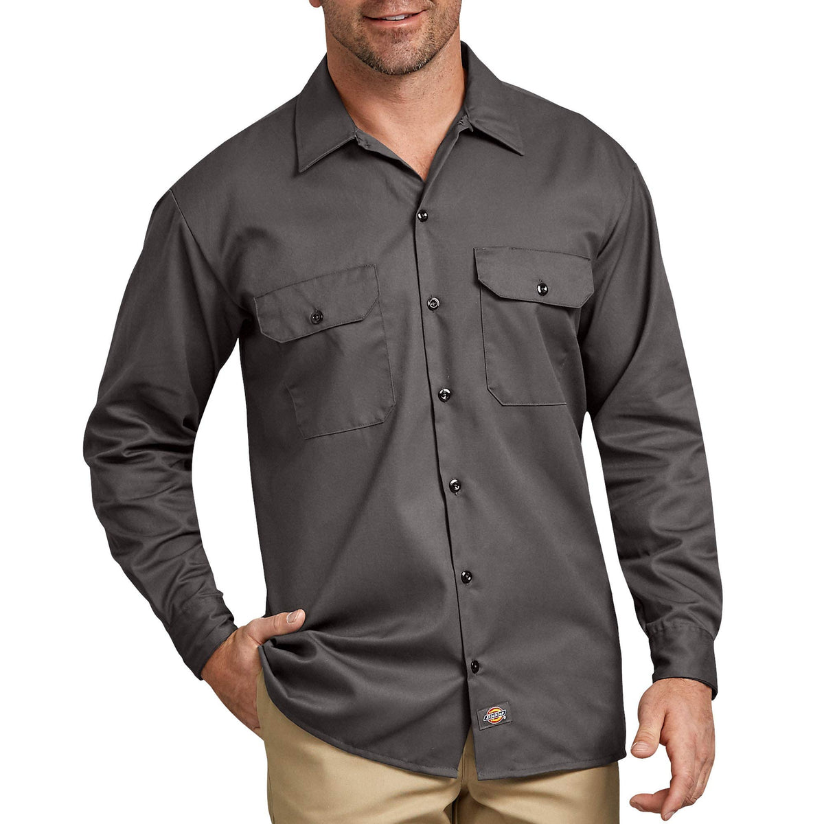 Dickies Men's Long Sleeve Work Shirt