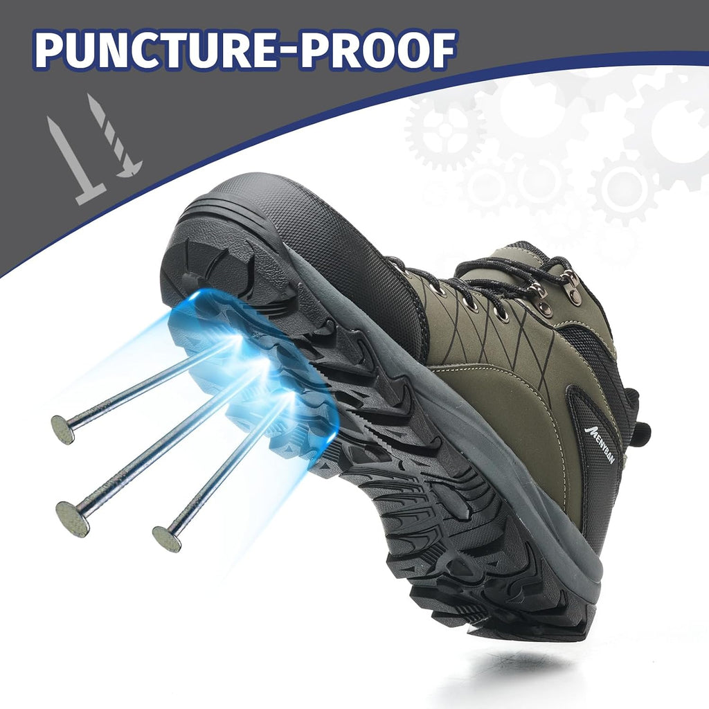 Men's Waterproof Steel Toe Work Boots