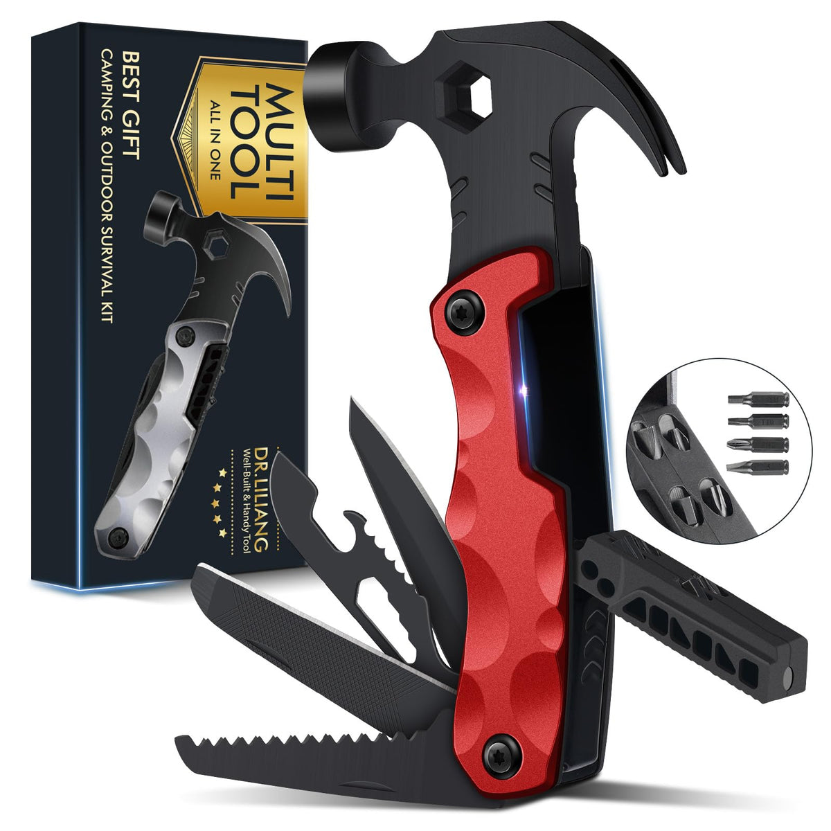 Stocking Stuffers for Men Gifts,Multi Tool Hammer Multitool for Camping