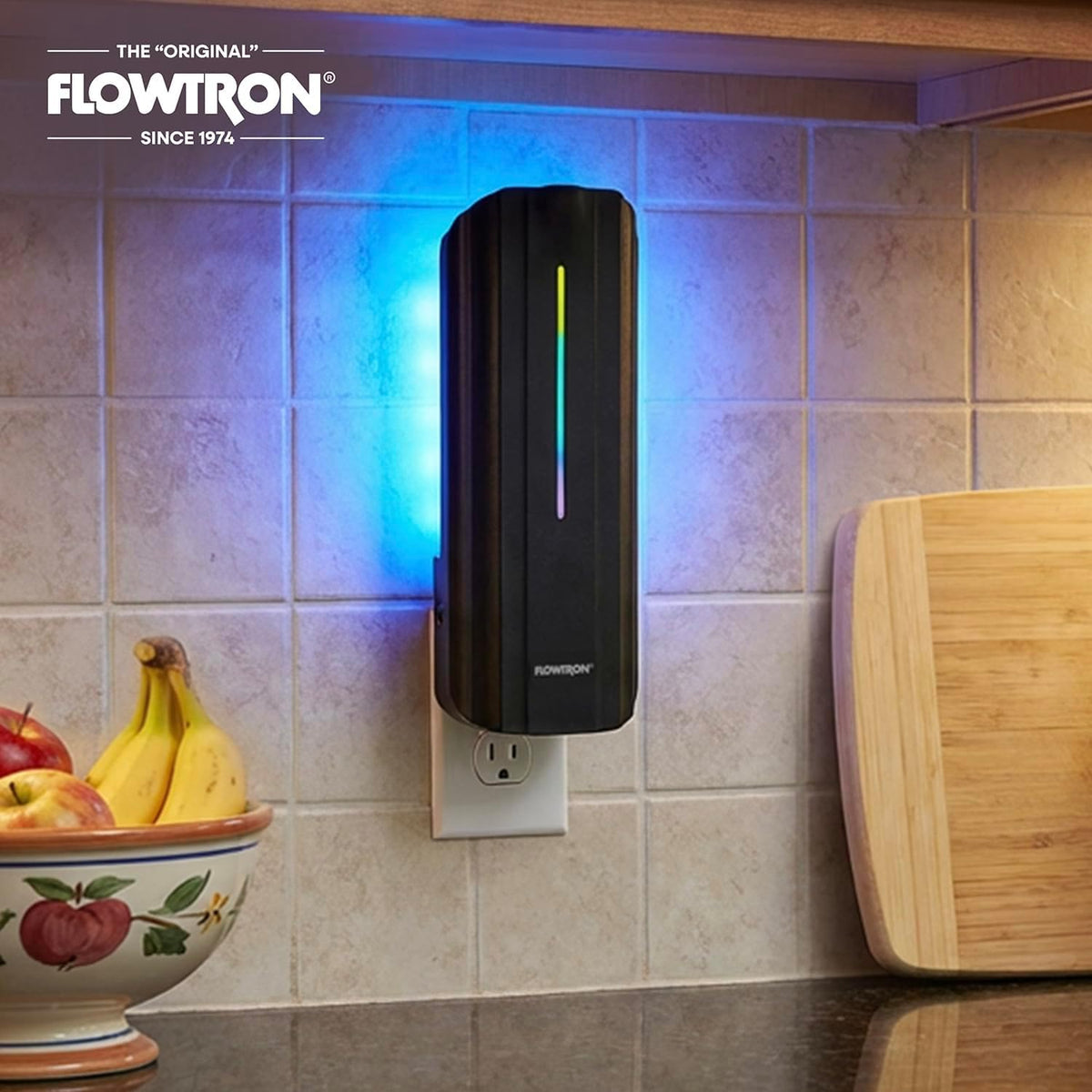 Flowtron Indoor Plug-in Fly Trap, 9W UV, 375 Sq Ft, Black