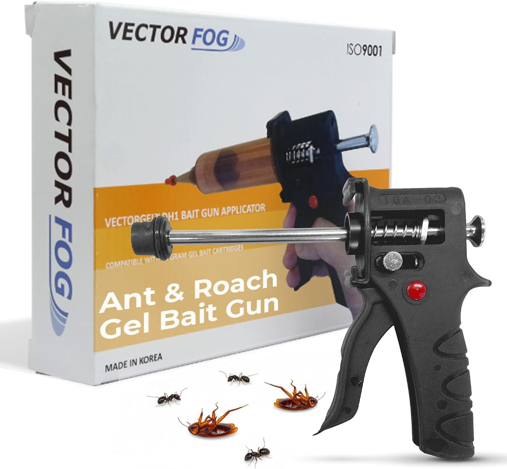 DH1 Gel Bait Gun - Precision Insect Bait Gun for Ant, Roach, and Pest - Click-Style Plunger Mechanism, Ideal for Professionals & Home Owners, Standard 35 Grams & Gel not Included