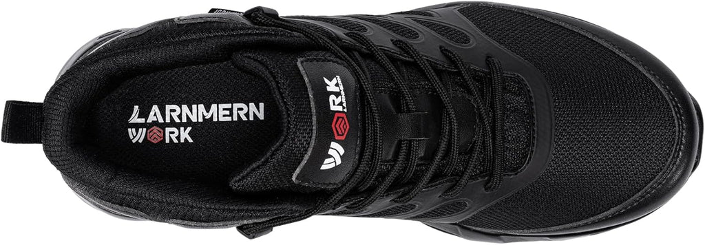 LARNMERN Men Non Slip Ankle Boots Work Chef Restaurant Shoes Mesh