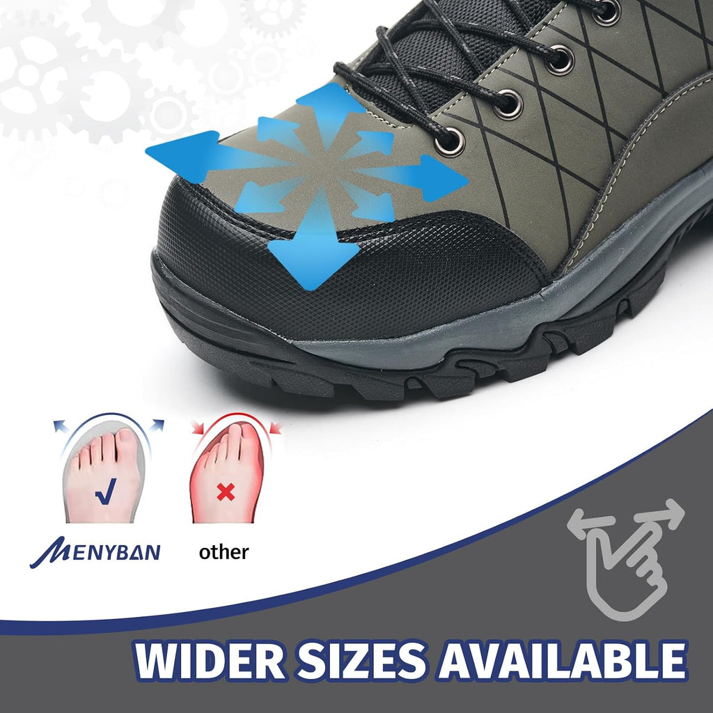 Men's Waterproof Steel Toe Work Boots