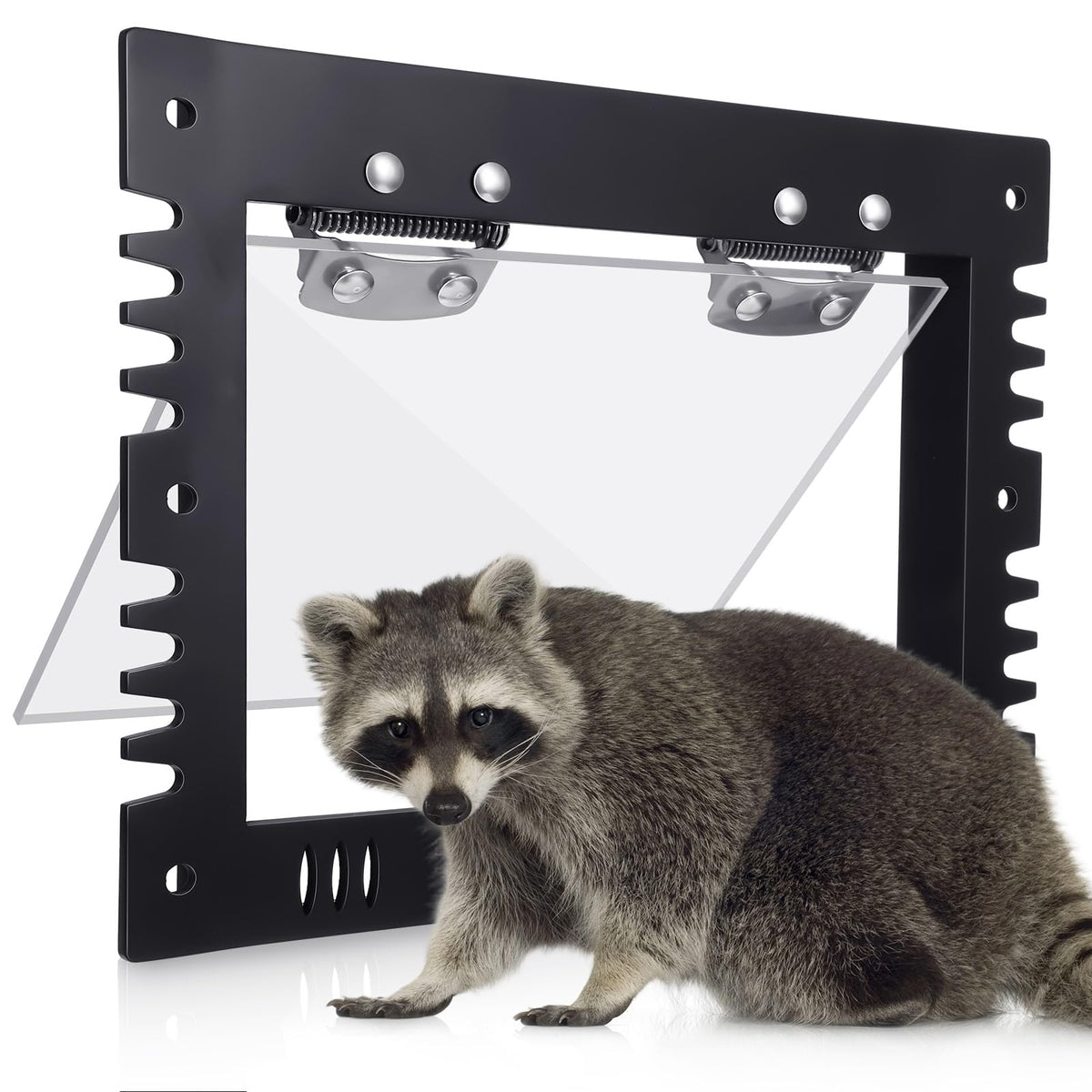 MorningRo 2 Pack Raccoon One Way Door, Animal Excluder Trap,Small,Large