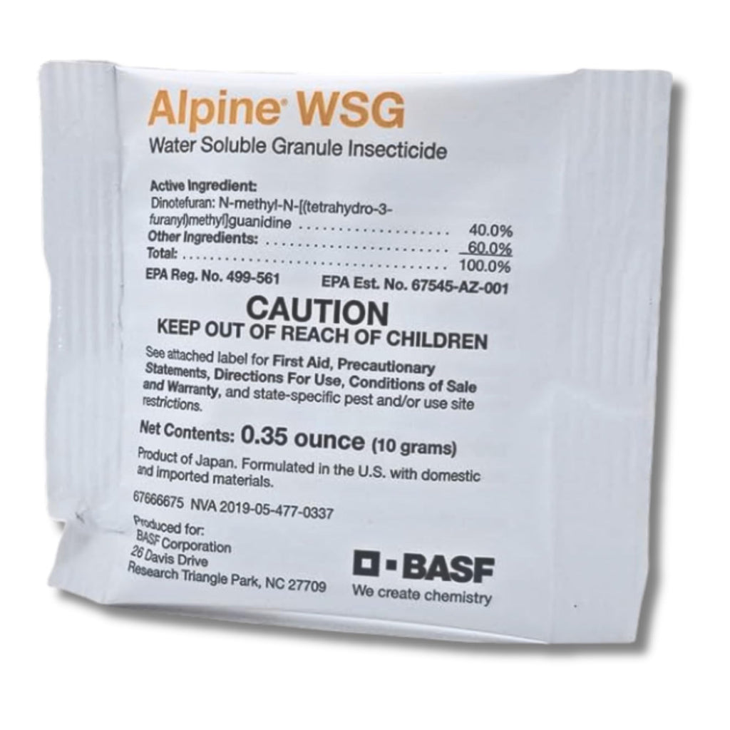 BASF Alpine WSG Water Soluble Granule Insecticide, Indoor Outdoor Pest Control for Ants, Flies, Bed Bugs, German Cockroach, 500g
