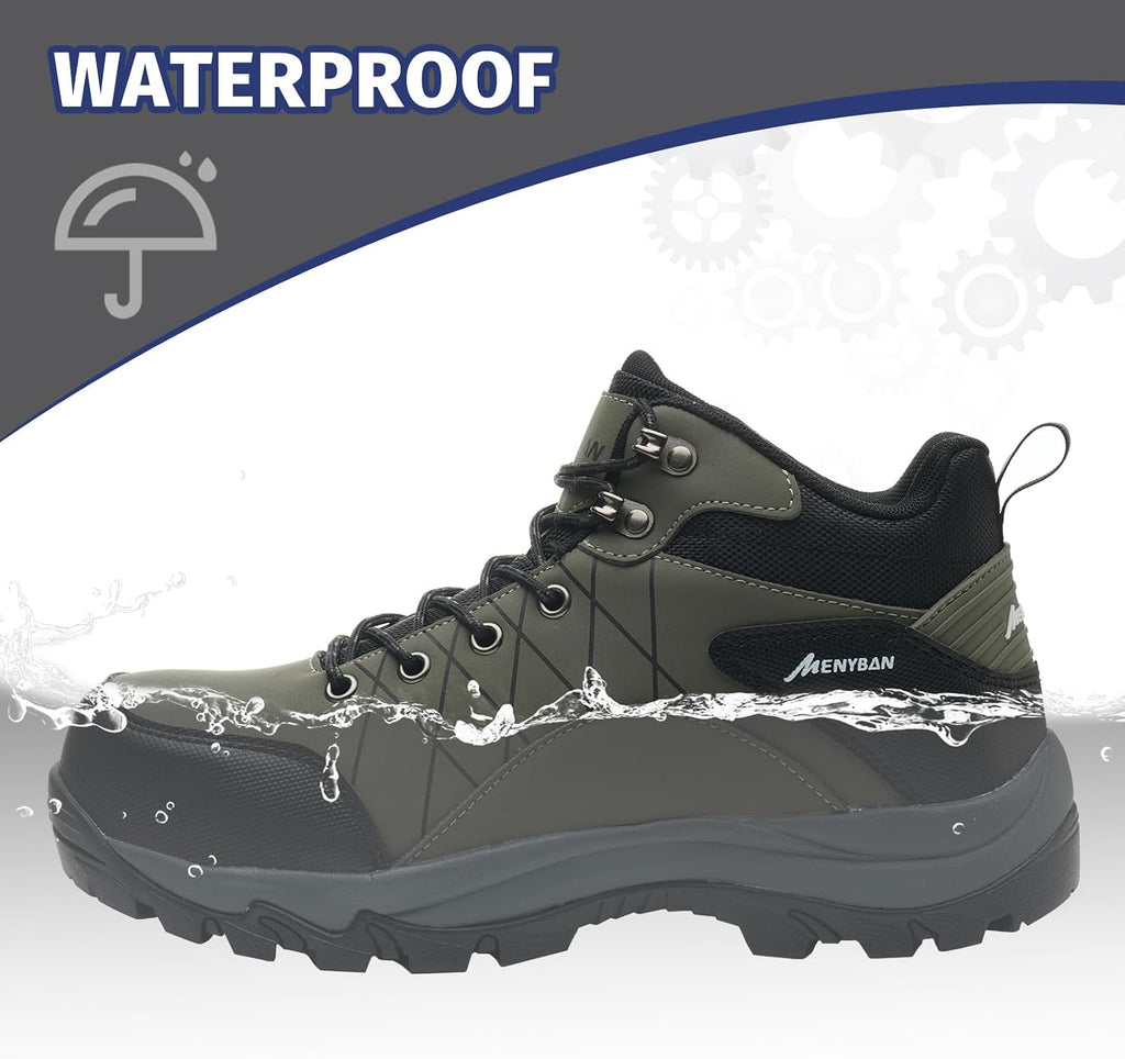 Men's Waterproof Steel Toe Work Boots