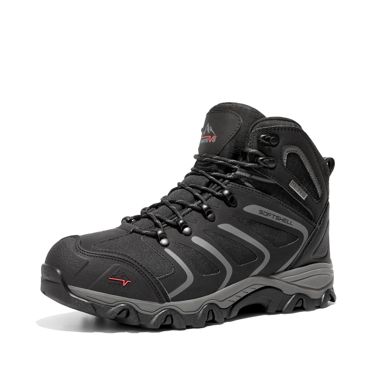 NORTIV 8 Men's Ankle High Waterproof Hiking Boots