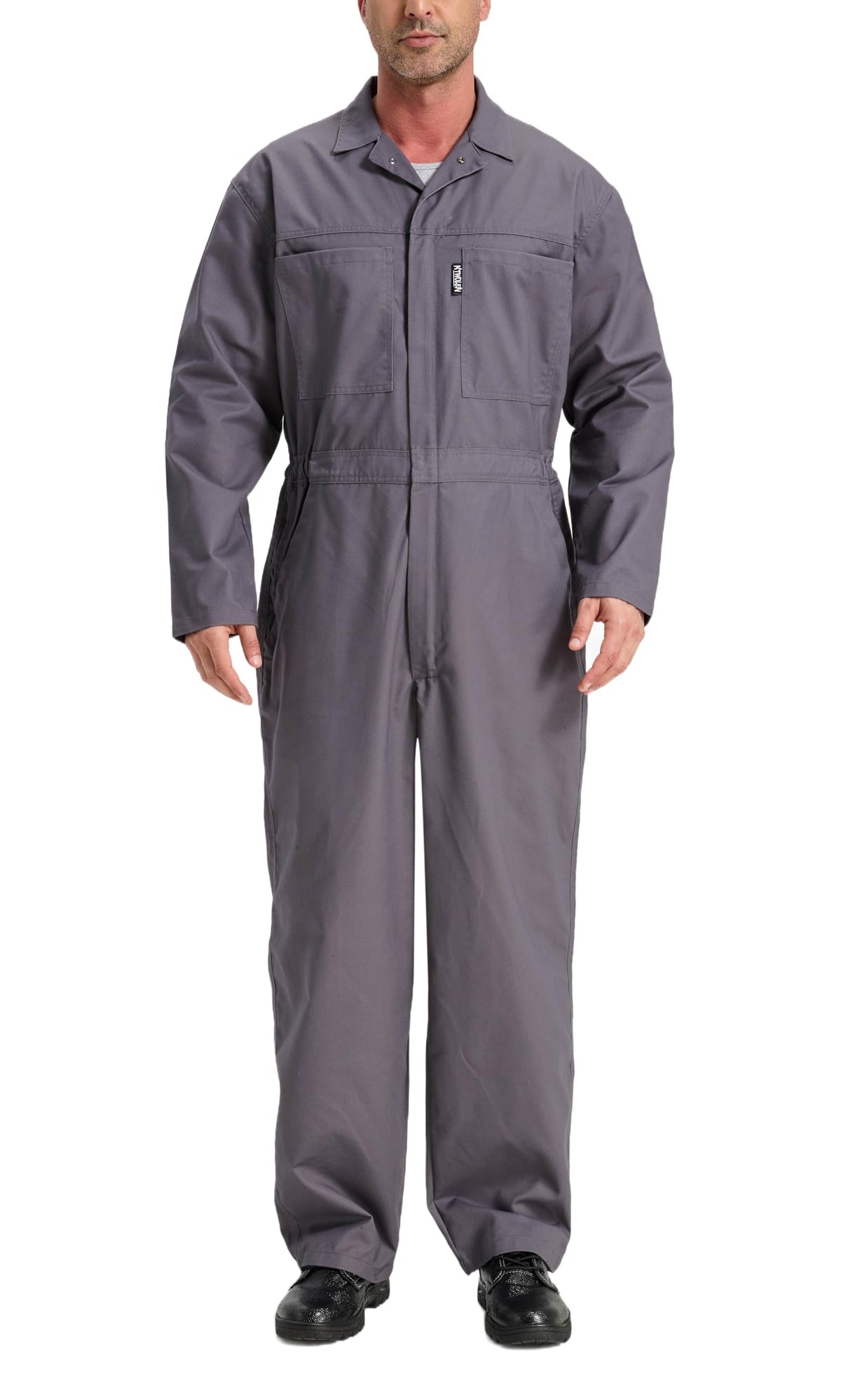 Men's Work Coveralls Garages Jumpsuit Mechanic Coverall Utility Work Crawl Suit