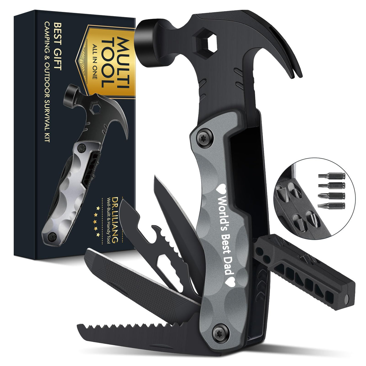 Stocking Stuffers for Men Gifts,Multi Tool Hammer Multitool for Camping