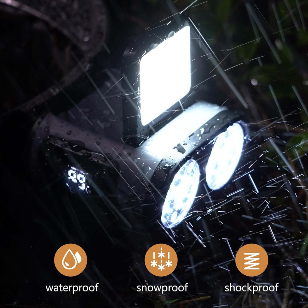 2-Pack Rechargeable Hat Clip Lights, 900LM Spot & COB Clip-On Headlamps