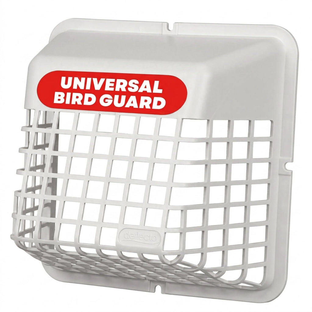 Deflecto Bird Guard Outdoor Vent Cover,Fits 3-4 Inch Vent Hoods, Brown