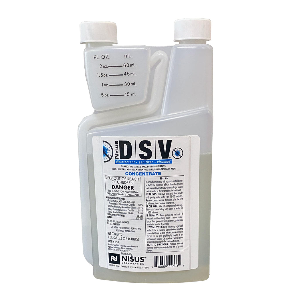 Nisus DSV Disinfectant, Sanitizer, Virucide, 1 Gallon