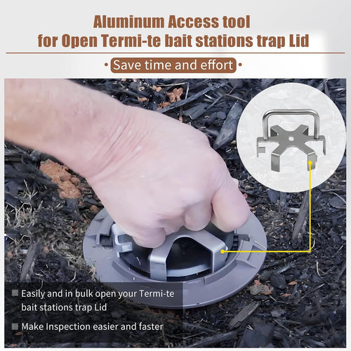 1 Pack Aluminum Access Tool for Termi-te Bait Stations Trap Lid