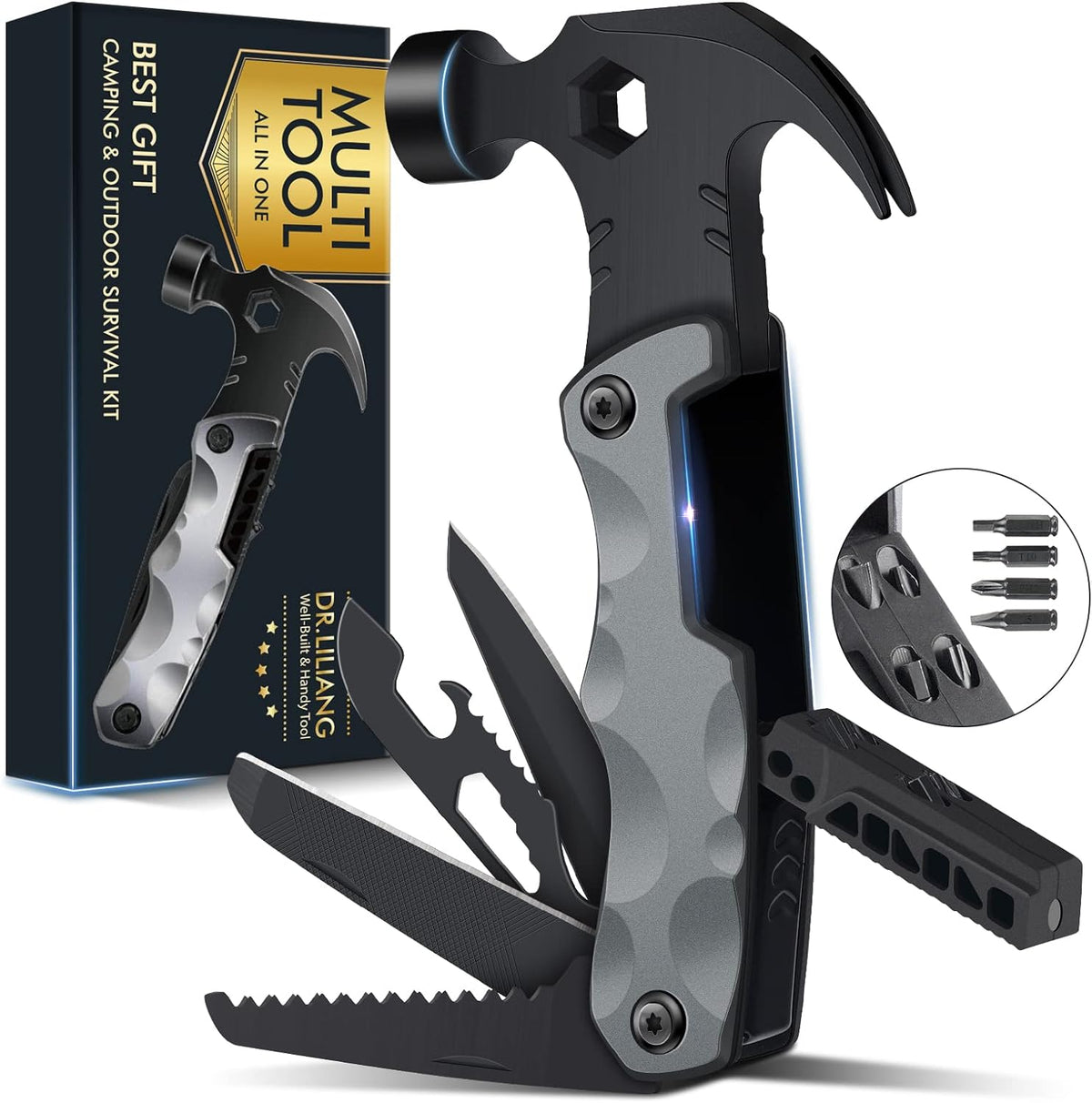 Stocking Stuffers for Men Gifts,Multi Tool Hammer Multitool for Camping