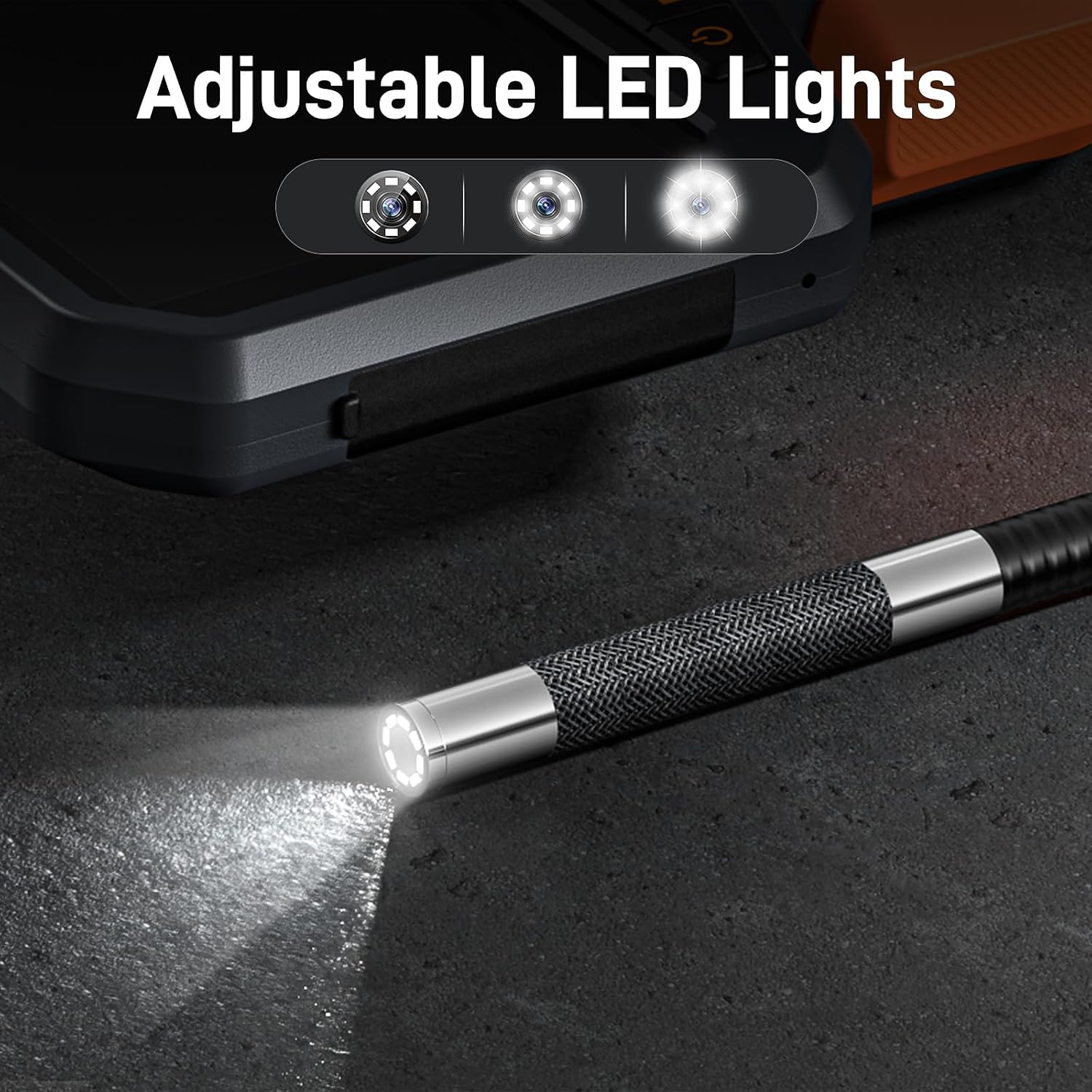 Teslong Articulating Borescope for Mechanic Automotive HVAC Wall Inspection