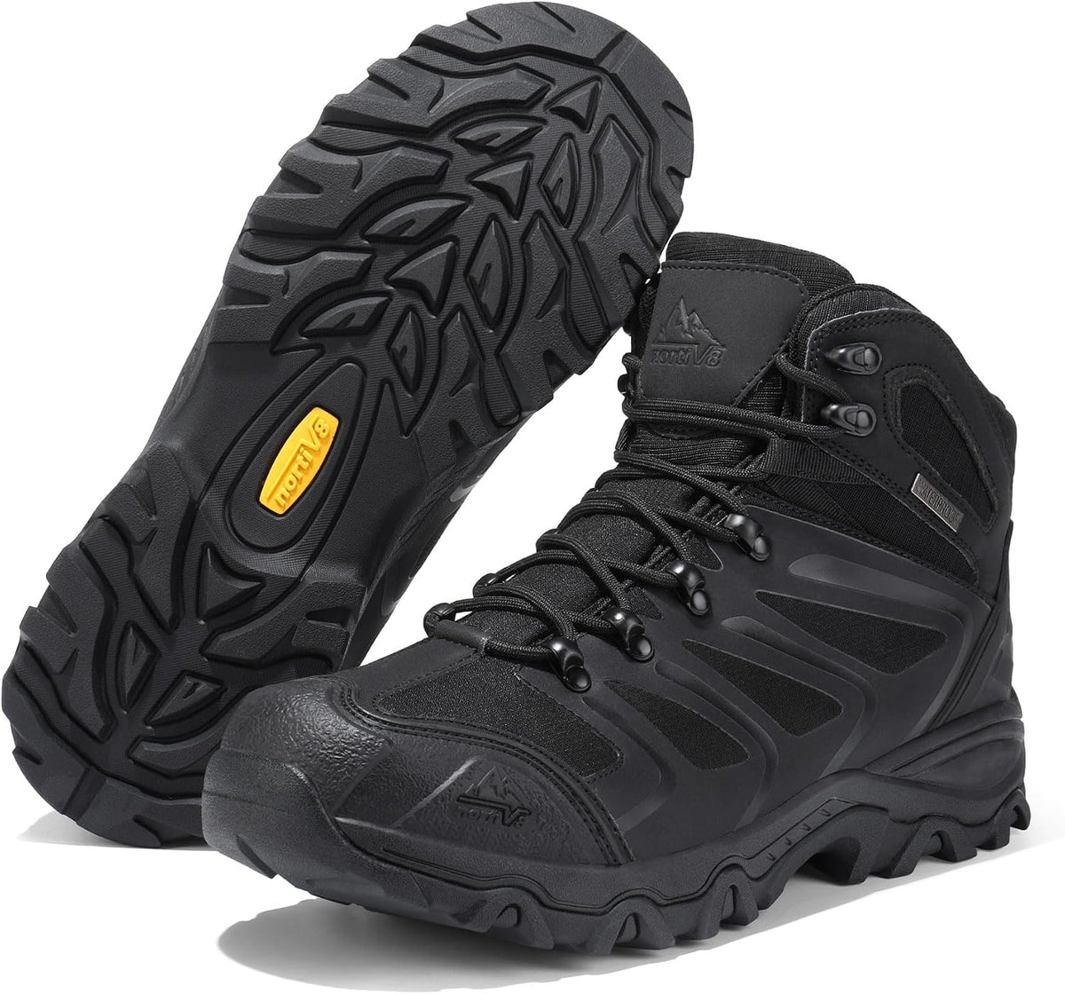 NORTIV 8 Men's Ankle High Waterproof Hiking Boots