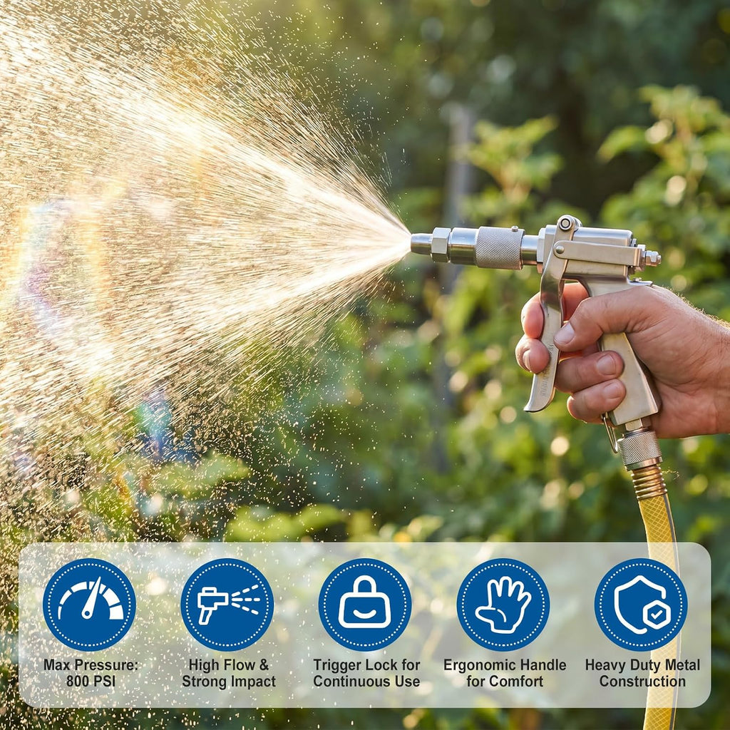 1 Pcs 1/2" NPT Spray Gun Sprayer 800 PSI High Pressure